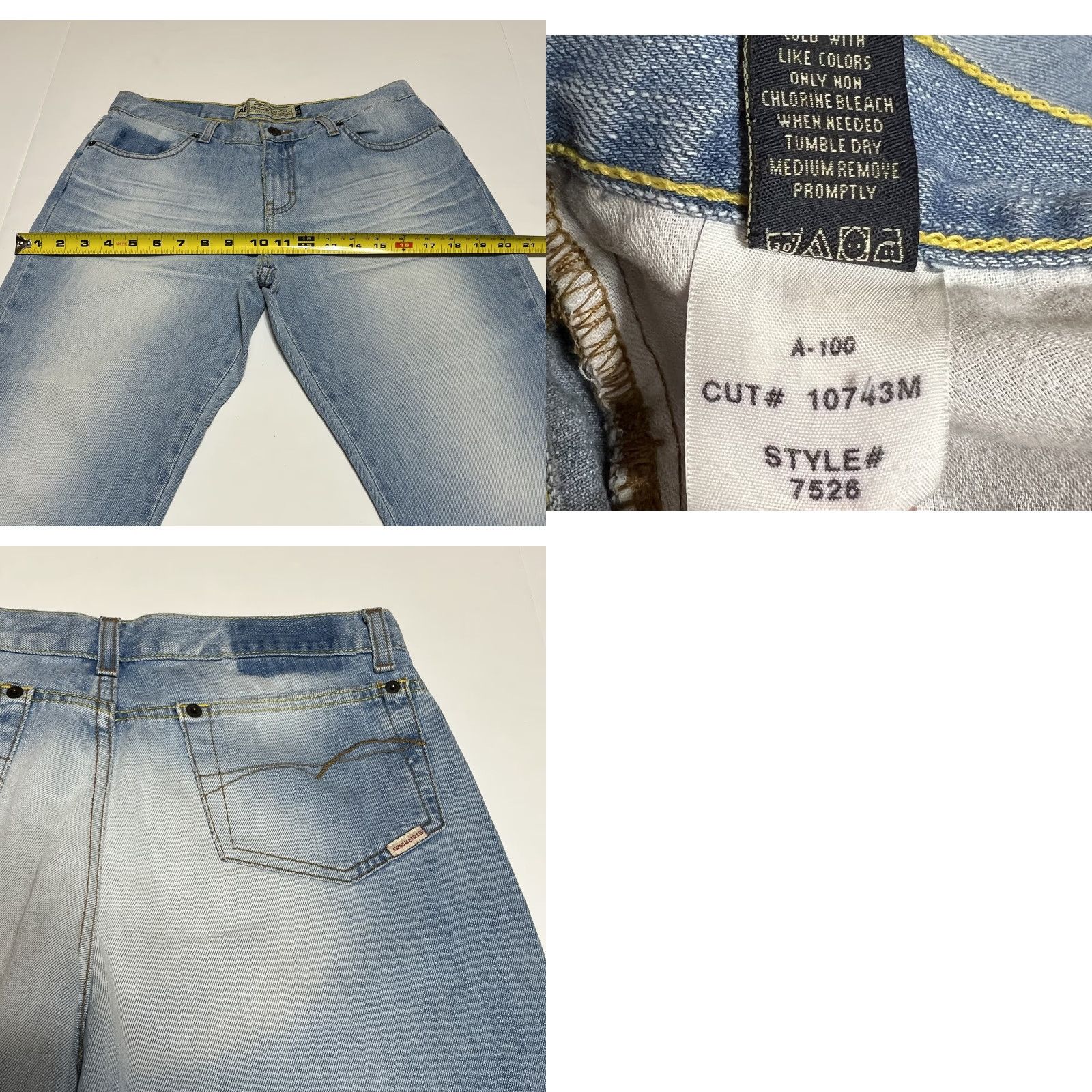 American Eagle Outfitters VINTAGE American Eagle Denim Cropped Capris Jeans Women 8 31x21 Blue Cotton Blend Mid Rise 90s Pockets Logo Modern Casual Style Womens Size 30" / US 8 / IT 44 - 8 Thumbnail
