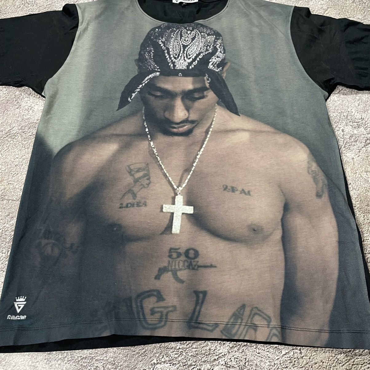 Vintage Vintage Y2K 2Pac Graphic Tee Sun Faded Rap Streetwear XL Size US XL / EU 56 / 4 - 4 Thumbnail