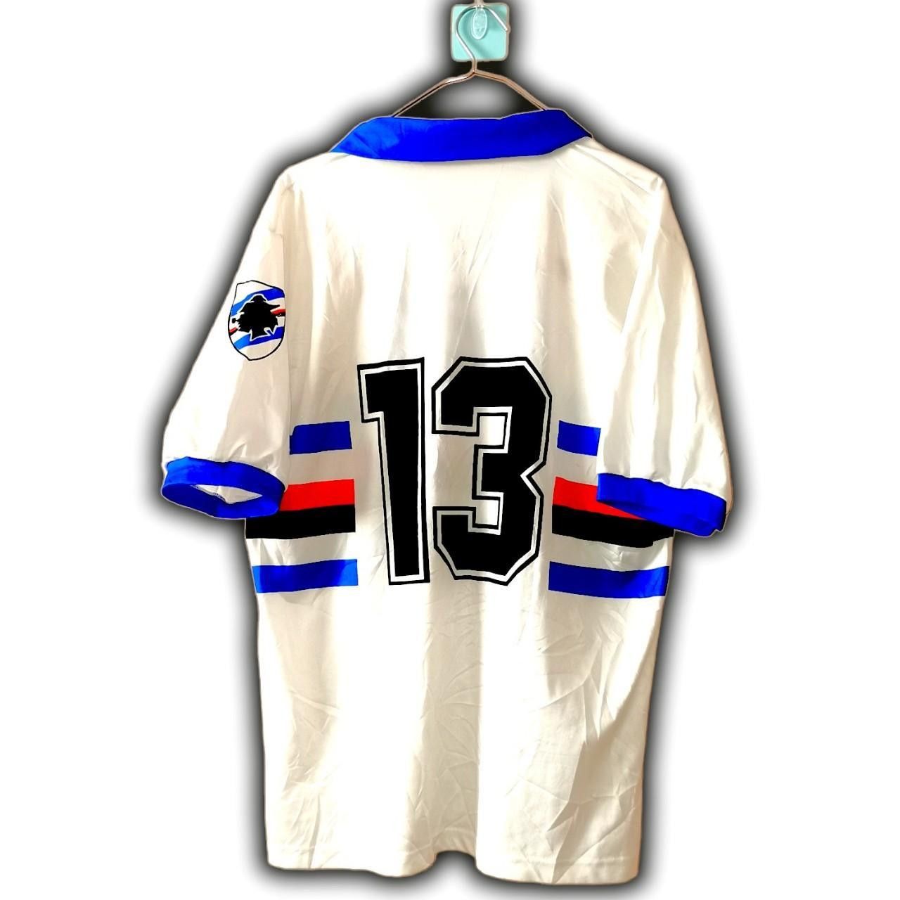 Asics Fc Sampdoria Italy 1990 1991 1992 Away Shirt Jersey Size US XL / EU 56 / 4 - 2 Thumbnail