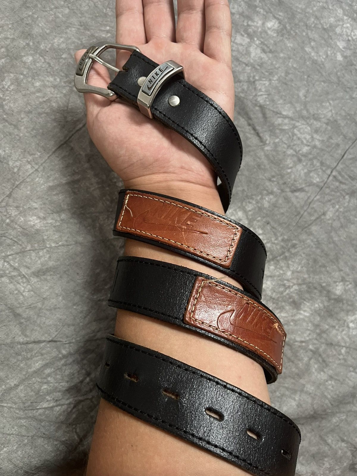 Leather × Nike × Vintage Vintage Belt Nike Size ONE SIZE - 1 Thumbnail