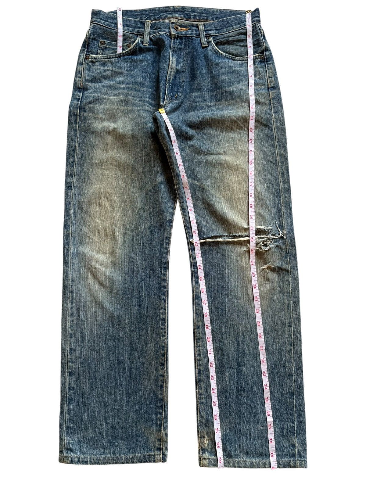 Edwin Vintage Japanese Edwin 505xx Selvedge Mud Wash Baggy Jeans Size US 32 / EU 48 - 14 Thumbnail