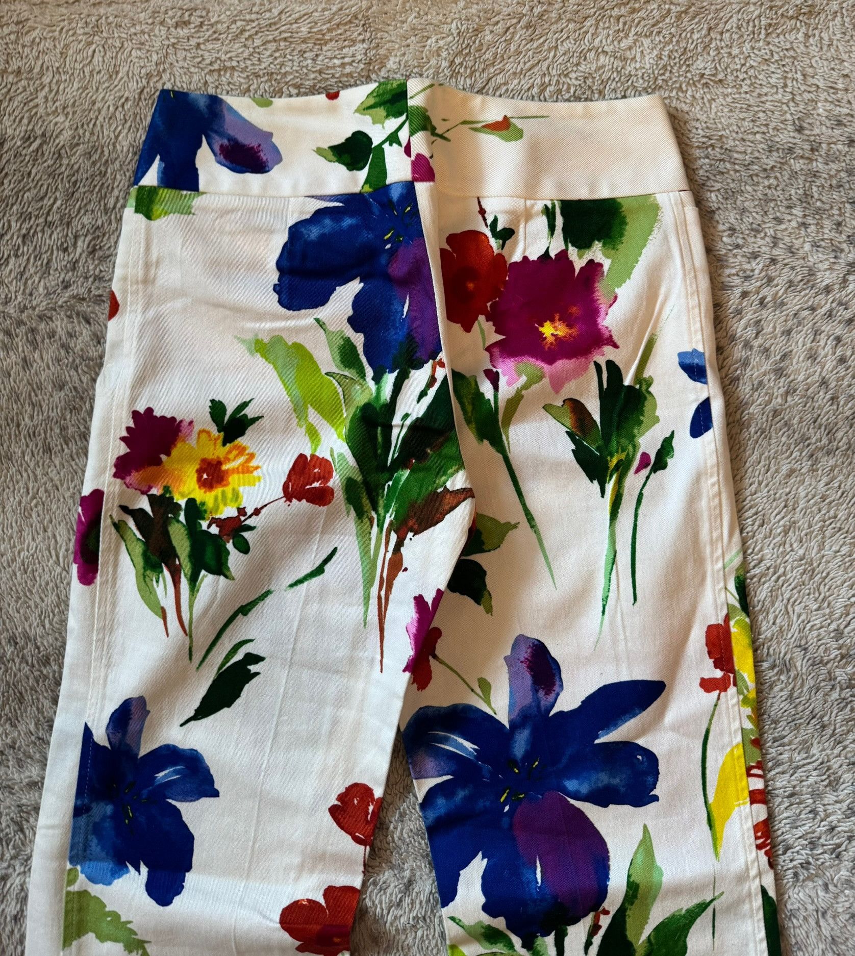 Dolce & Gabbana Dolce & Gabbana Vintage Y2K Floral Pants Size 28" / US 6 / IT 42 - 3 Thumbnail