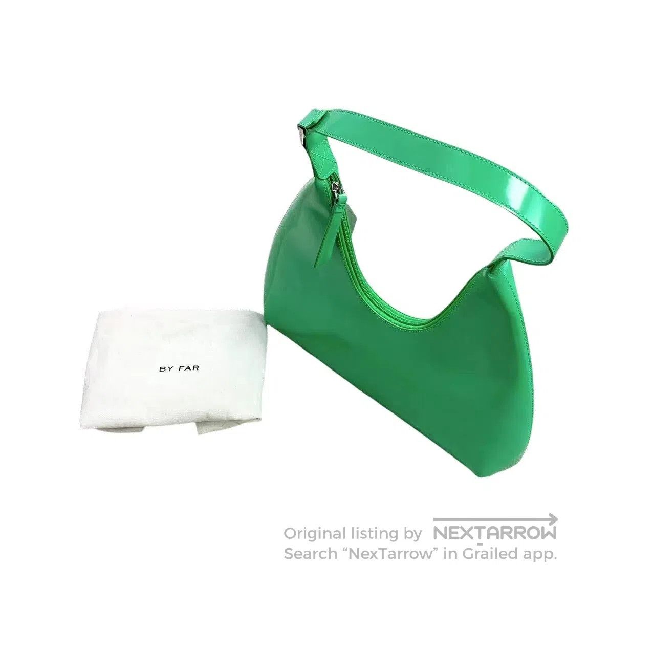 By Far By Far green patent leather handle bag| Size ONE SIZE - 1 Thumbnail