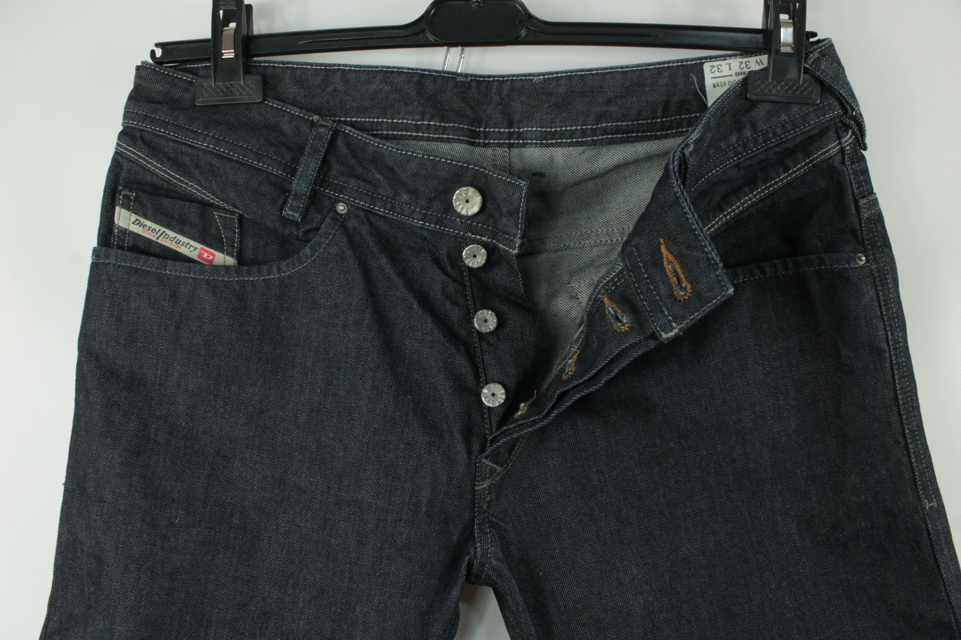 Diesel 00s Diesel Poiak Regular Slim-Tapered Indigo Denim Jeans Size US 32 / EU 48 - 2 Thumbnail