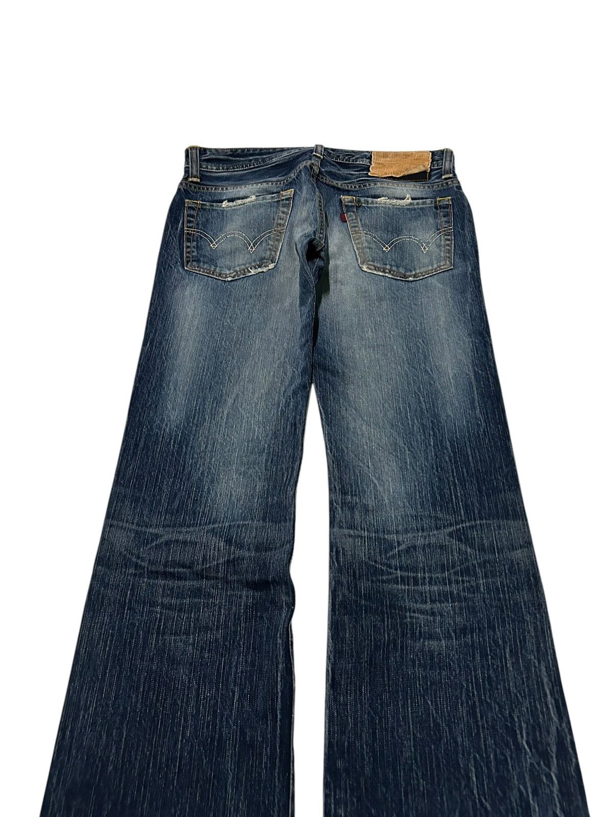 Japanese Brand × Kapital × Vintage Flare Edwin Vintage Distressed Mud Wash Japanese Denim☠️☠️🎌🎌 Size US 32 / EU 48 - 11 Thumbnail