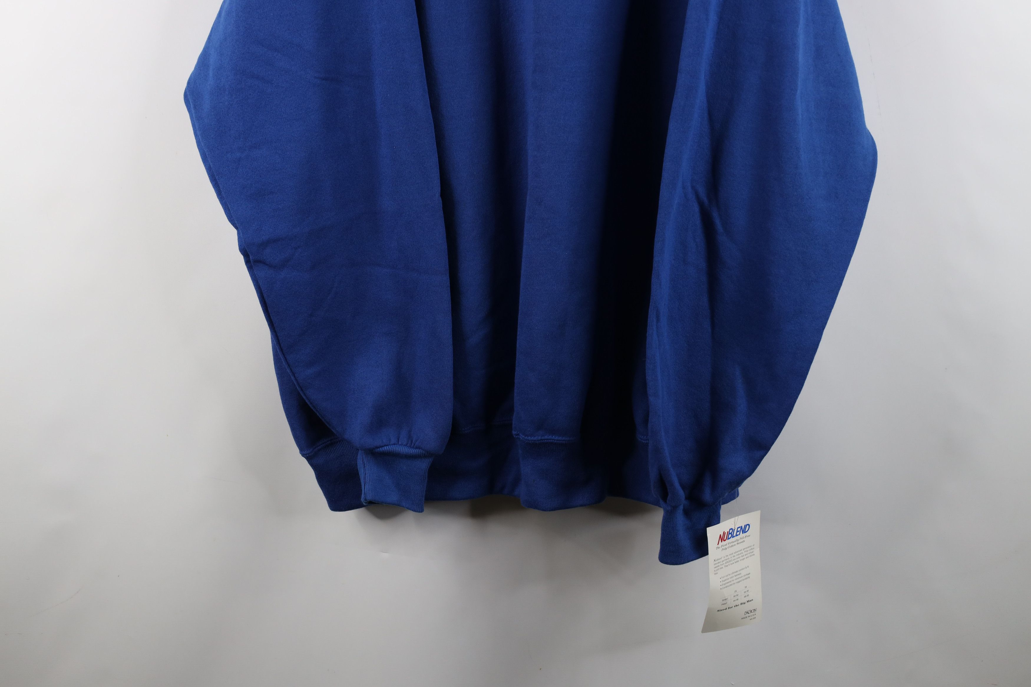 Vintage Deadstock Vintage 90s Streetwear Crewneck Sweatshirt Royal Size US XXL / EU 58 / 5 - 3 Thumbnail