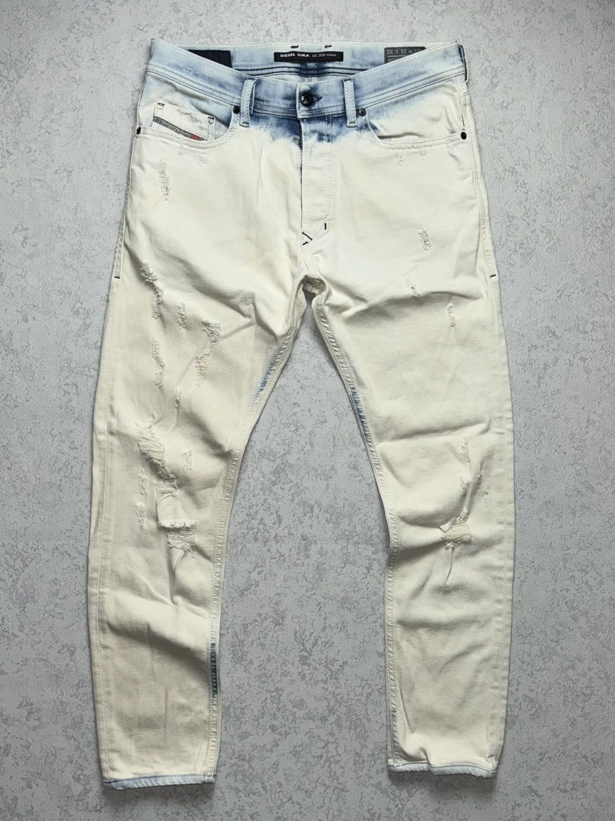 Diesel RARE Diesel Distressed Tepphar Slim Jeans Size US 31 - 1 Thumbnail