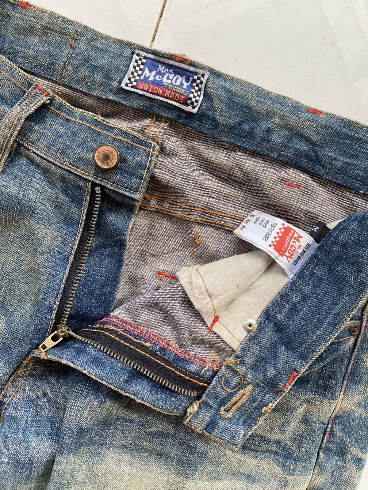 Japanese Brand Mr Mccoy Whiskers Denim Size US 33 - 11 Thumbnail