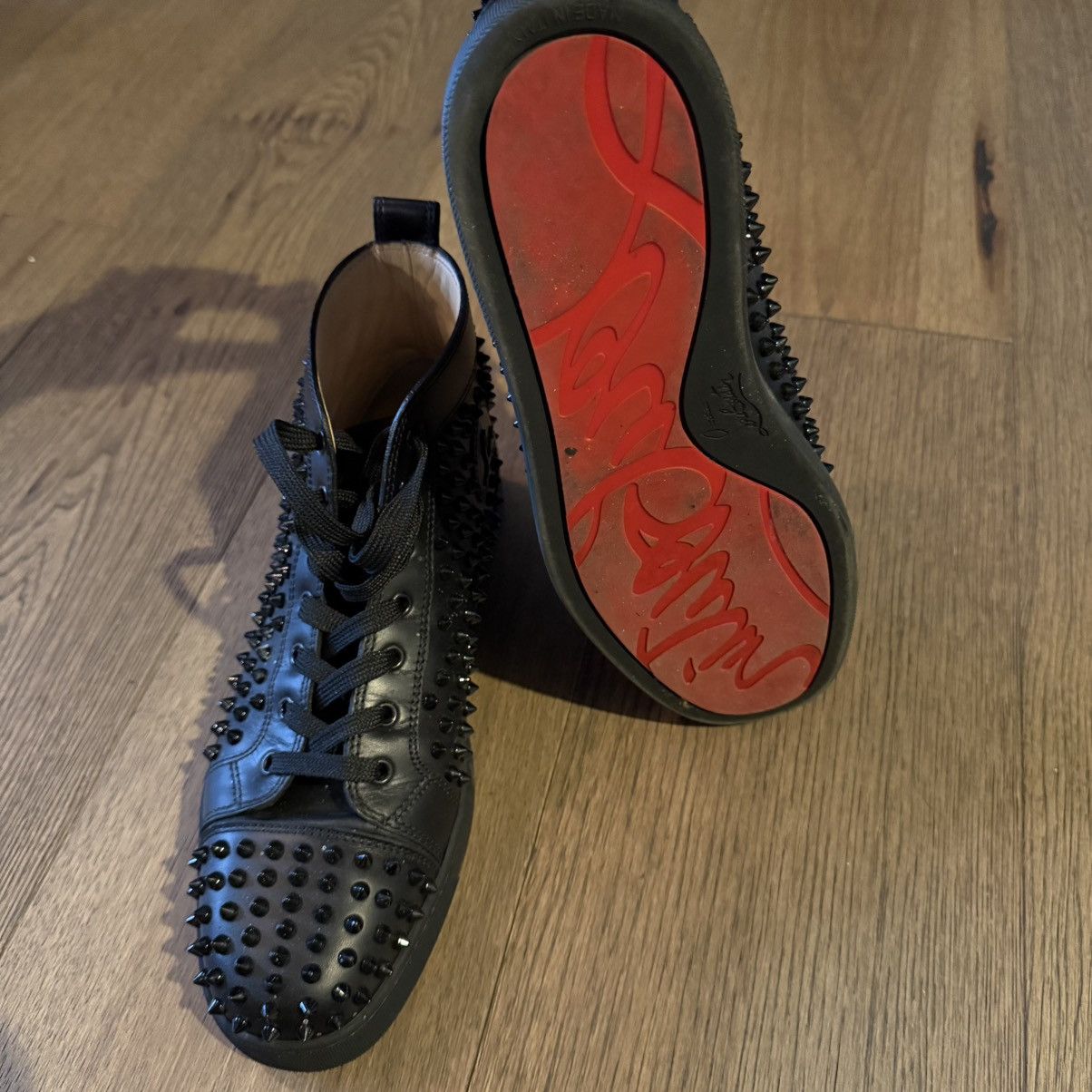 Christian Louboutin Louboutin Spiked Hightop Sneakers Size US 9.5 / EU 42-43 - 3 Thumbnail