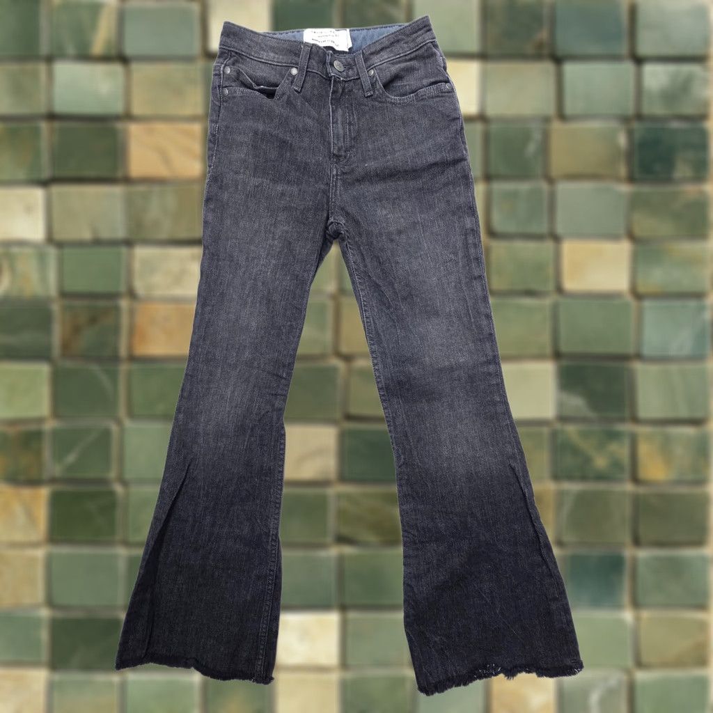 Vintage Smith & Rogue Womens No 77 Bootcut Jeans 27 x 28 Black Western Rodeo Denim Jeans Size 27" / US 4 / IT 40 - 1 Thumbnail