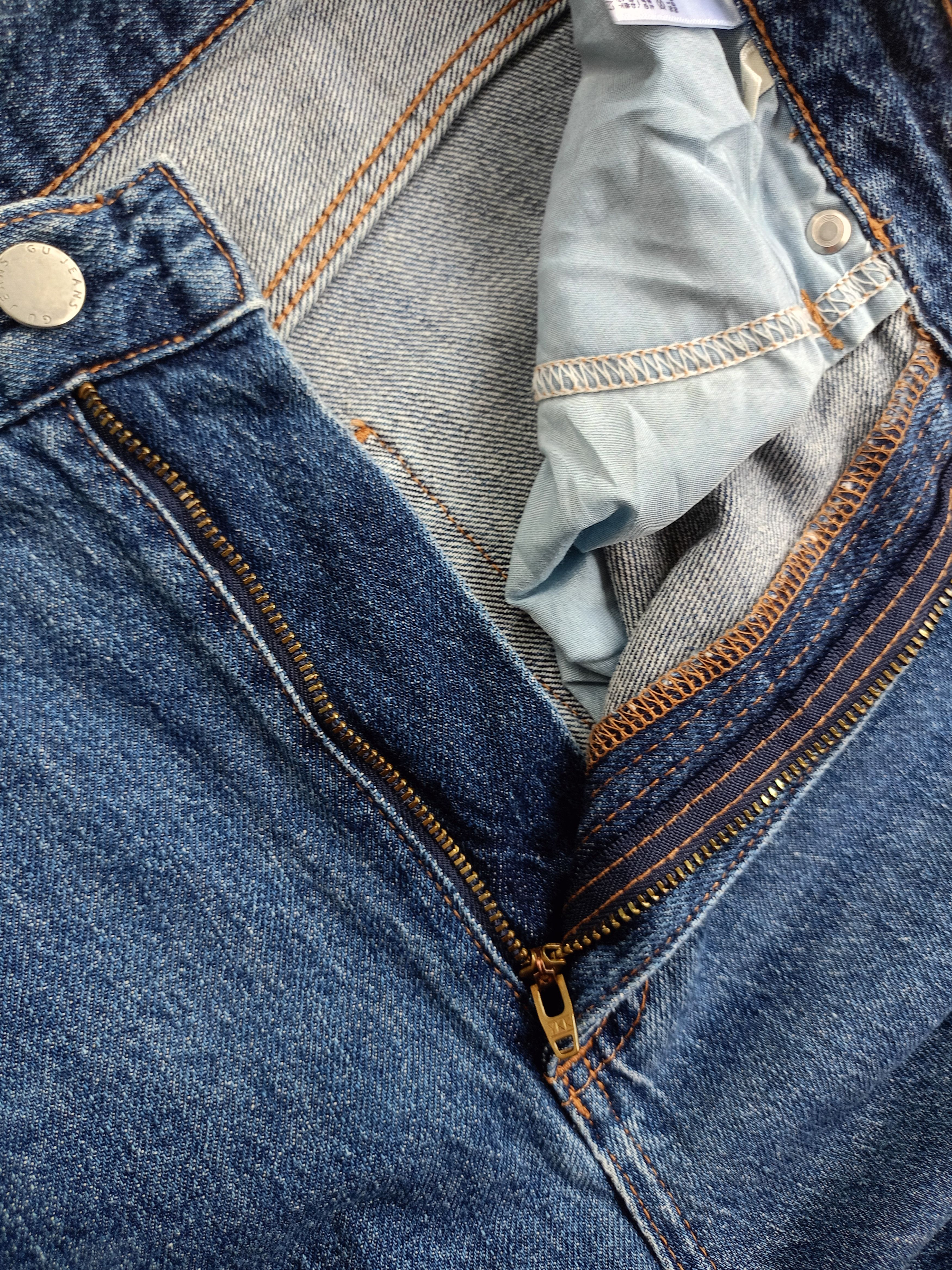 GU × Vintage GU Distressed Vintage Streetwear Denim Size US 27 - 11 Thumbnail