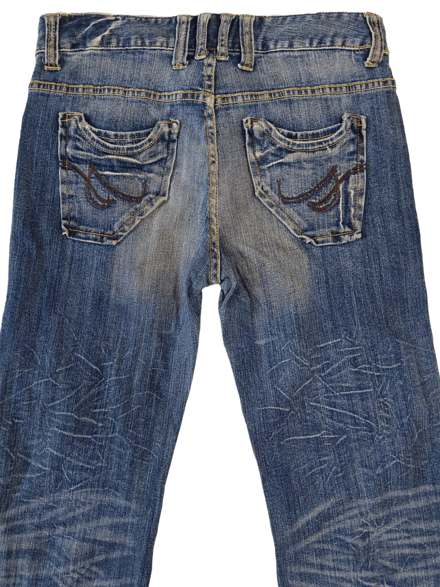Le Grande Bleu (L.G.B.) FYE🔥SPLAGE Seditionaries Super Flare Punk Jeans Size US 30 / EU 46 - 8 Thumbnail