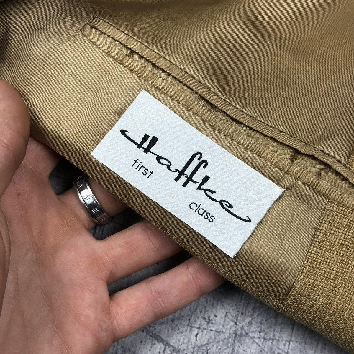 Canali Vintage Canali Haffke Pure Wool Italy Blazer sport coat og Size 50R - 4 Thumbnail