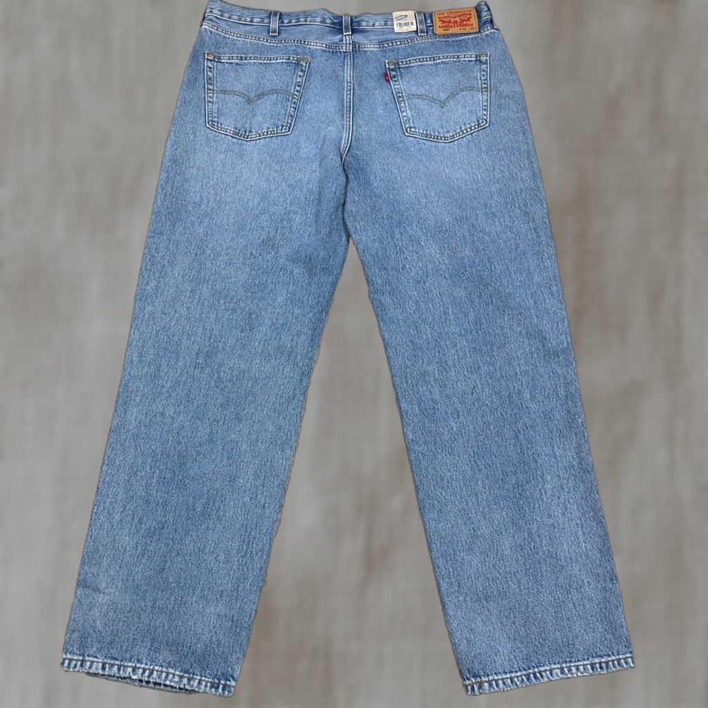 Levi's Levi's 550 Jeans Men 42x34 Relaxed Fit Blue Denim 5-Pocket Distressed Medium Wash Cotton Size US 42 / EU 58 - 1 Thumbnail