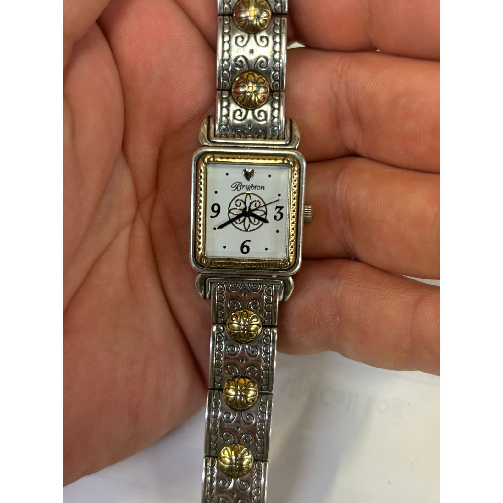 Brighton Brighton 2-Tone Square Face Women’s Watch! New Battery! Size ONE SIZE - 2 Thumbnail