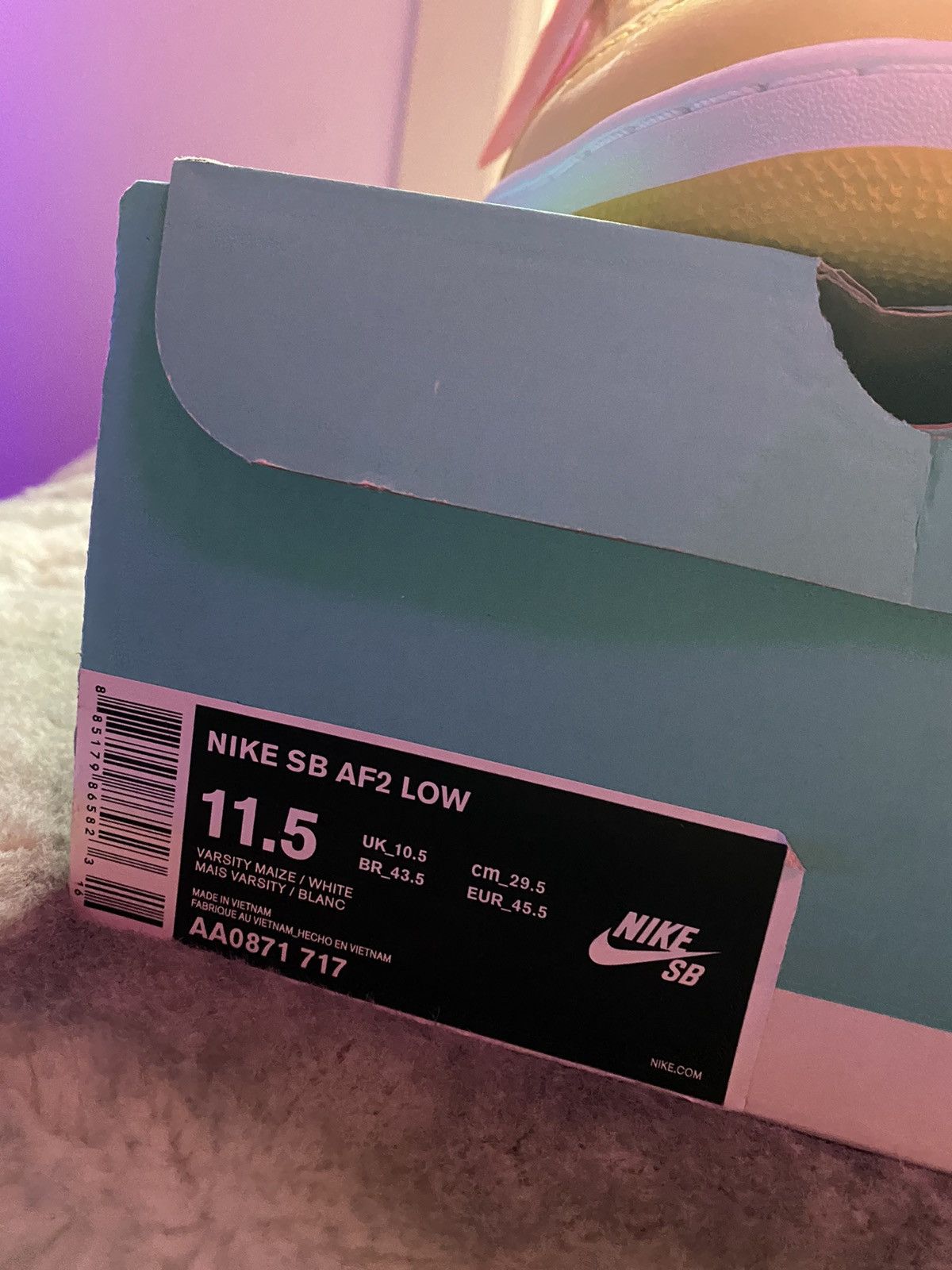 Nike × Supreme Supreme Nike Sb Af2 Low Size US 11.5 / EU 44-45 - 7 Thumbnail