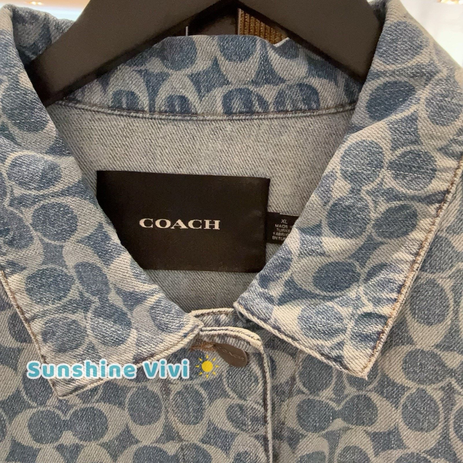 Coach NWT COACH Denim Jacket Woman's CAH16 Large Size L / US 10 / IT 46 - 5 Thumbnail