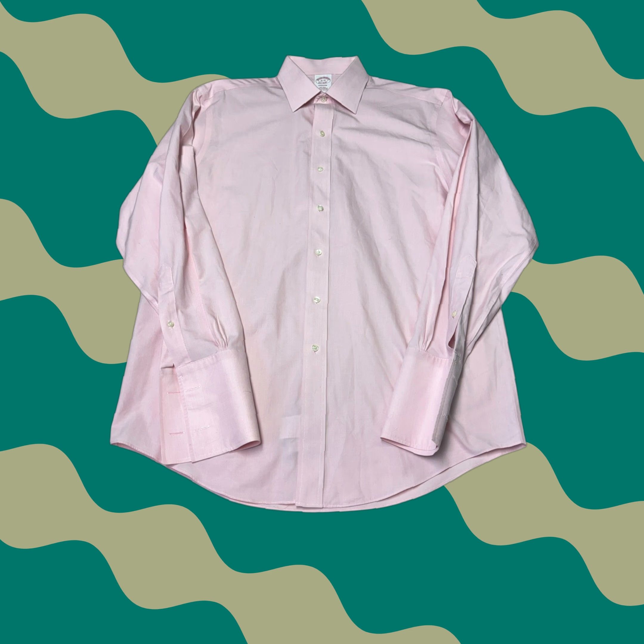 Brooks Brothers Brooks Brothers Dress Shirt Pink Non Iron Supima Madison Men 16 35 Classic Collar Button Cuffs Size 42R - 1 Thumbnail