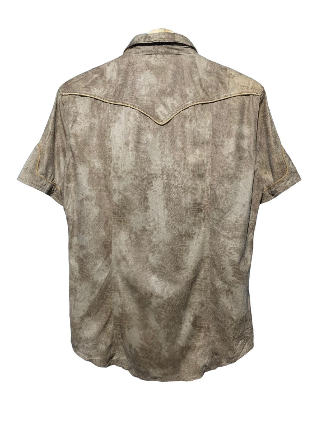 If Six Was Nine Semantic Design snakeskin texture double collar shirt Size US M / EU 48-50 / 2 - 8 Thumbnail