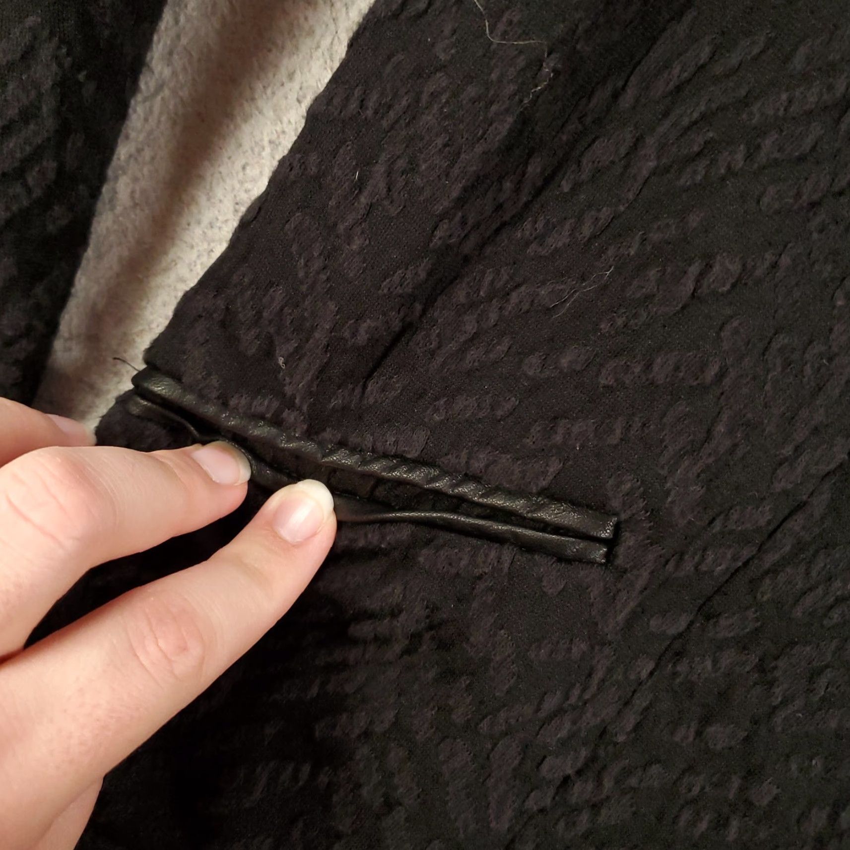 Vintage Chicos Cardigan Womens Large Black Open Front Blazer Jacket Cardigan Classic Size L / US 10 / IT 46 - 5 Thumbnail