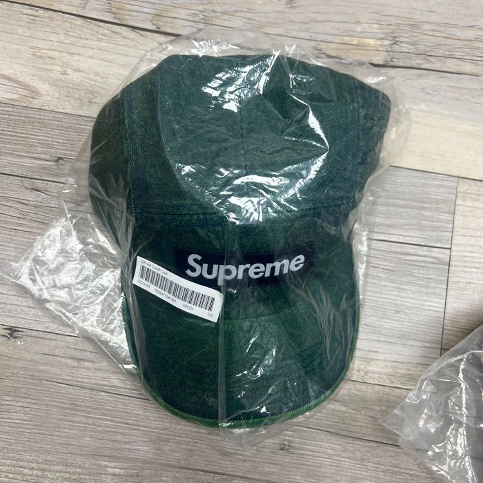 Supreme Supreme Denim Camp Cap Overdyed Green | Grailed