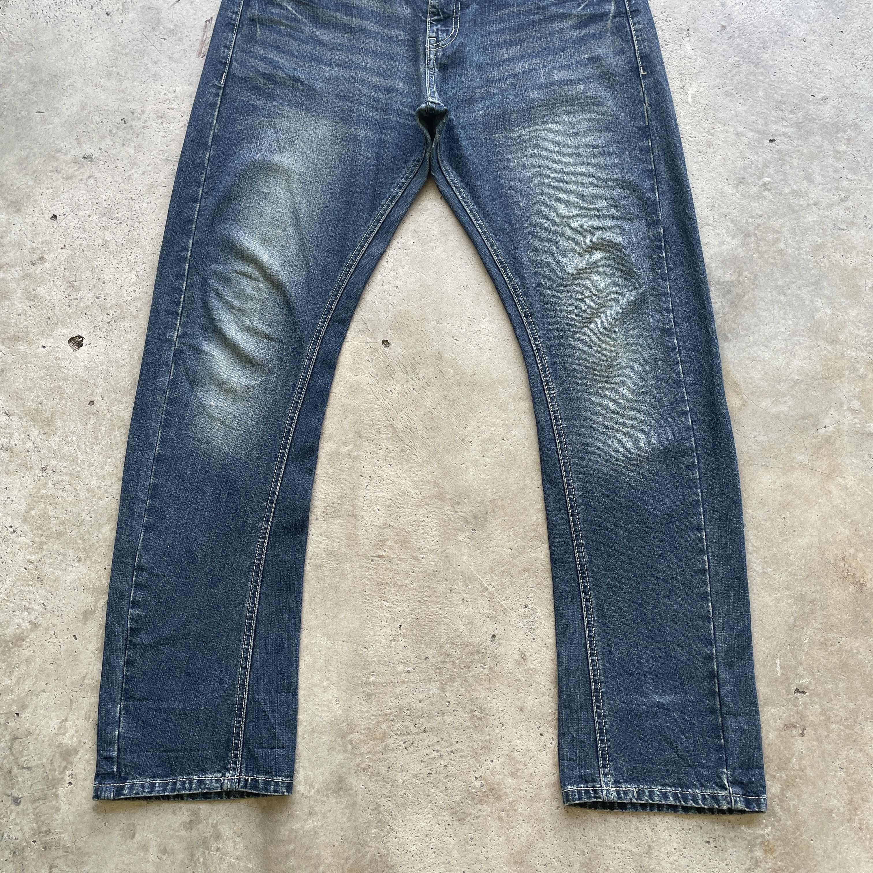 Japanese Brand × Jean VINTAGE JAPANESE FADED JEANS DENIM PANTS W35x29.5 Size US 35 - 4 Thumbnail