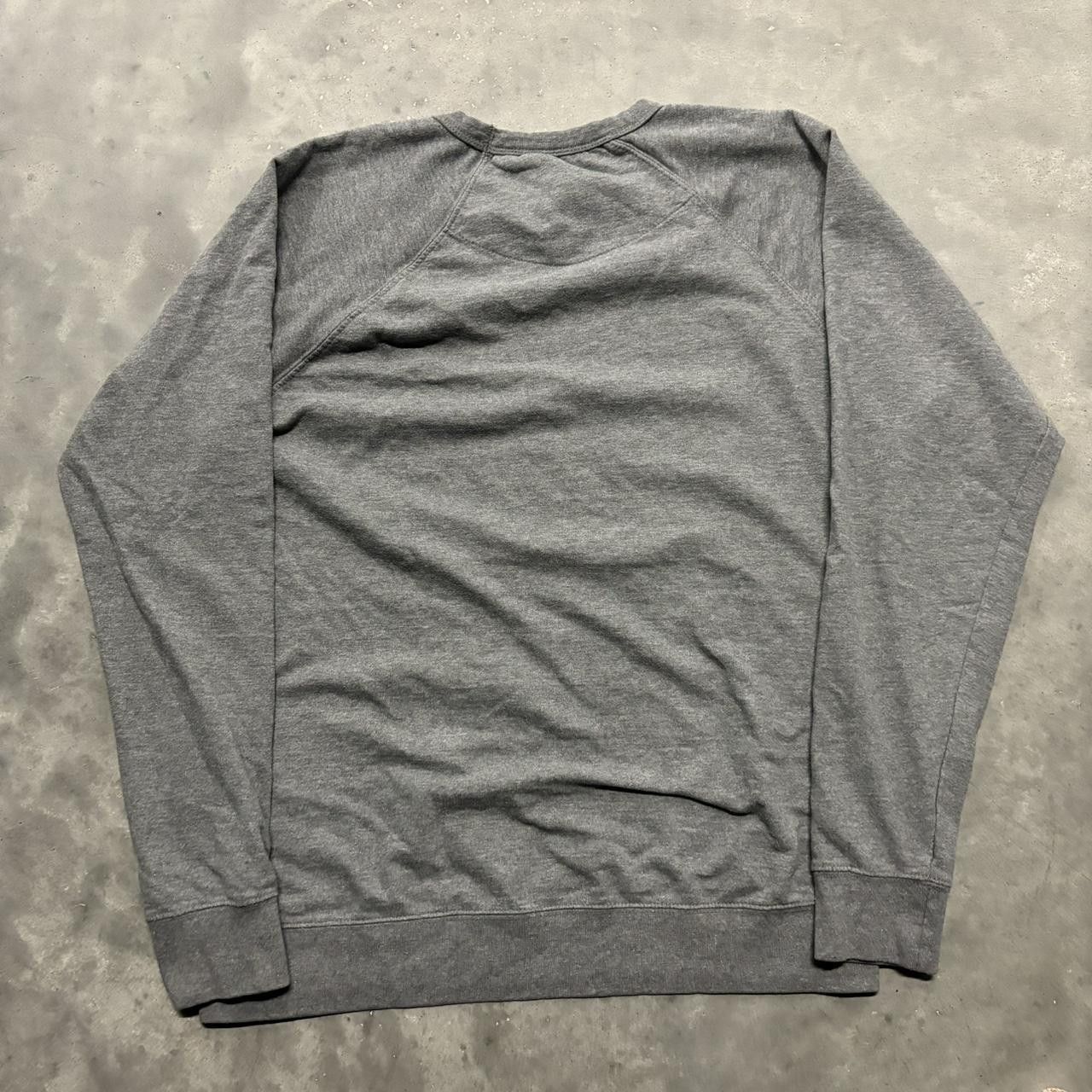 Japanese Brand × Vintage Crazy Vintage Y2K/2000s Grey Grunge Cyber Goth Skull Skater Longsleeve Sweatshirt! Size US L / EU 52-54 / 3 - 5 Thumbnail