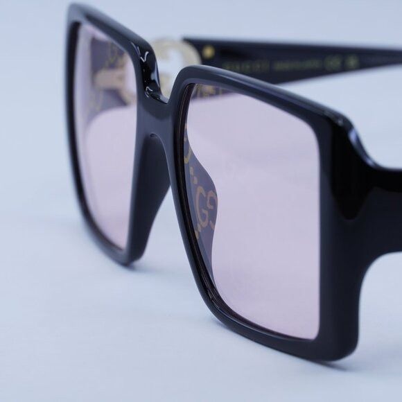 Gucci 🕶️ New Gucci GG1692S 006 Sunglasses - Black Frame Size ONE SIZE - 3 Thumbnail