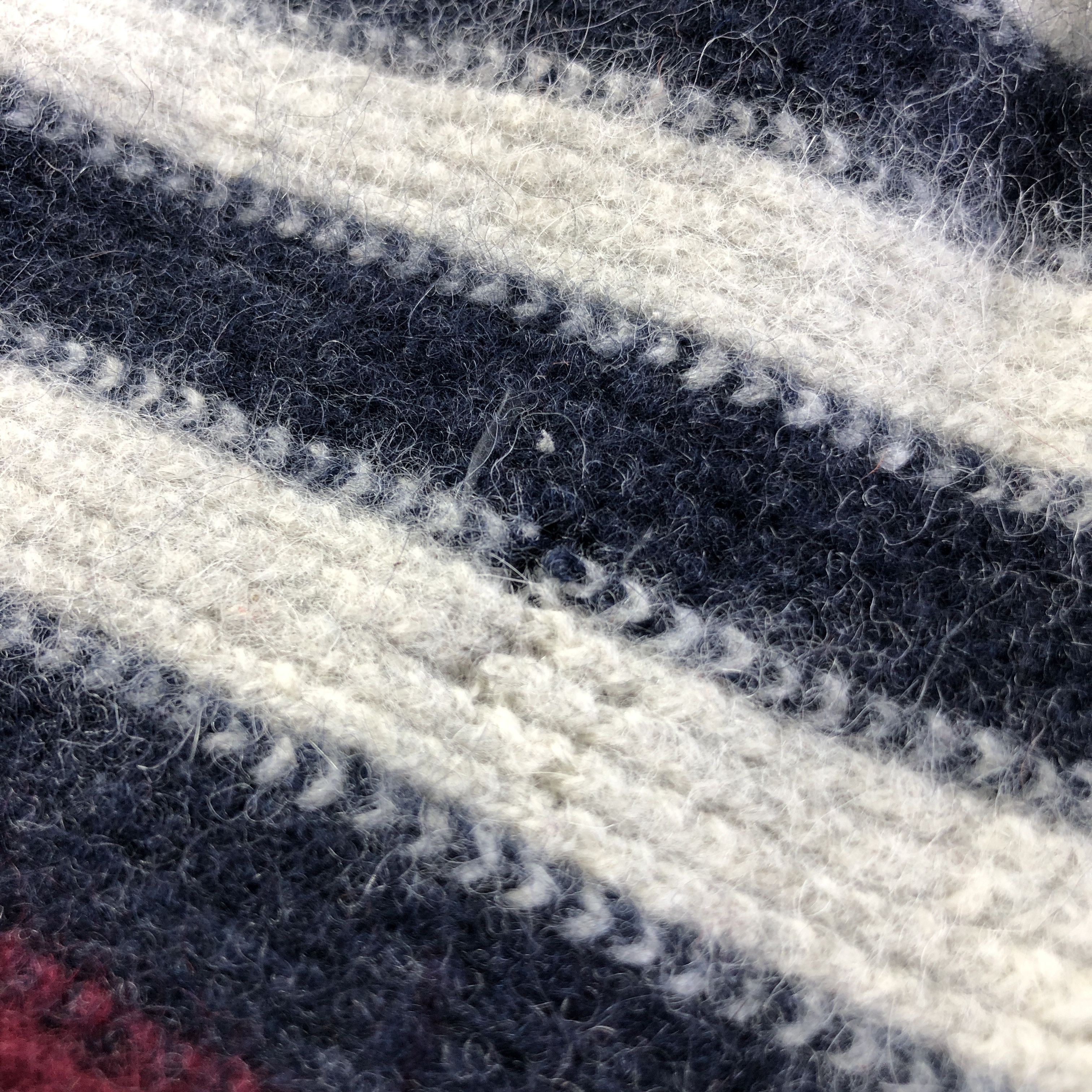Beams Plus Beams Striped Angora Scarf Muffler Neckwear V2757 Size ONE SIZE - 6 Thumbnail