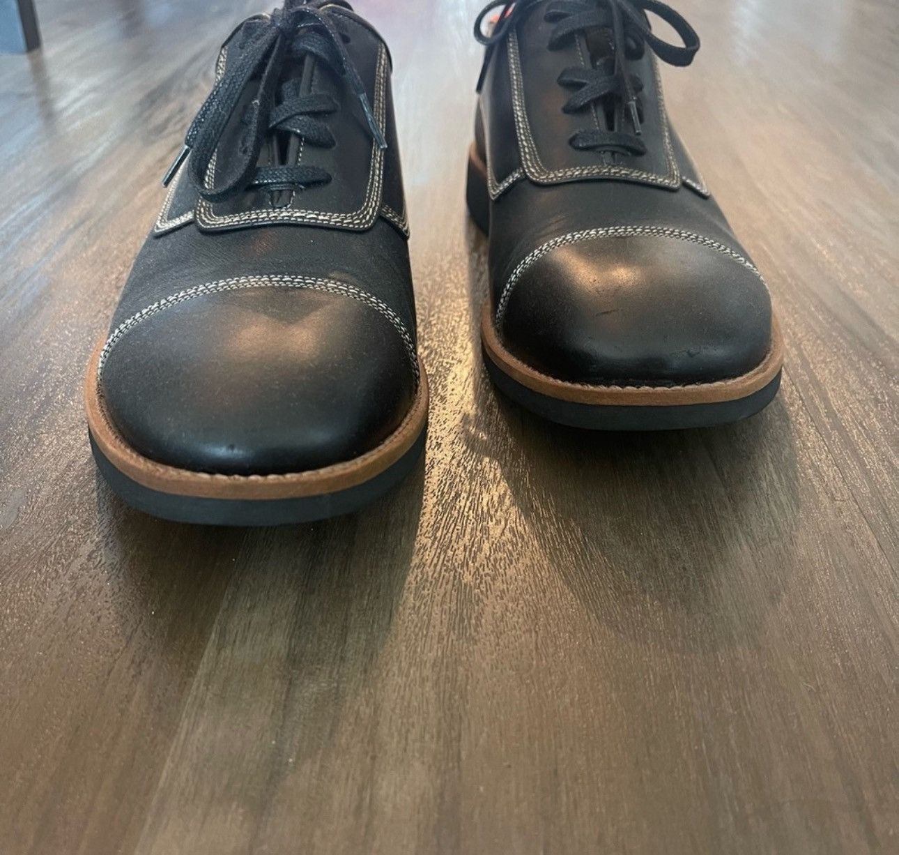 Paul Smith PAUL SMITH US 8-9 MENS Leather Cap Toe Lace Up Shoes Size US 9 / EU 42 - 8 Thumbnail