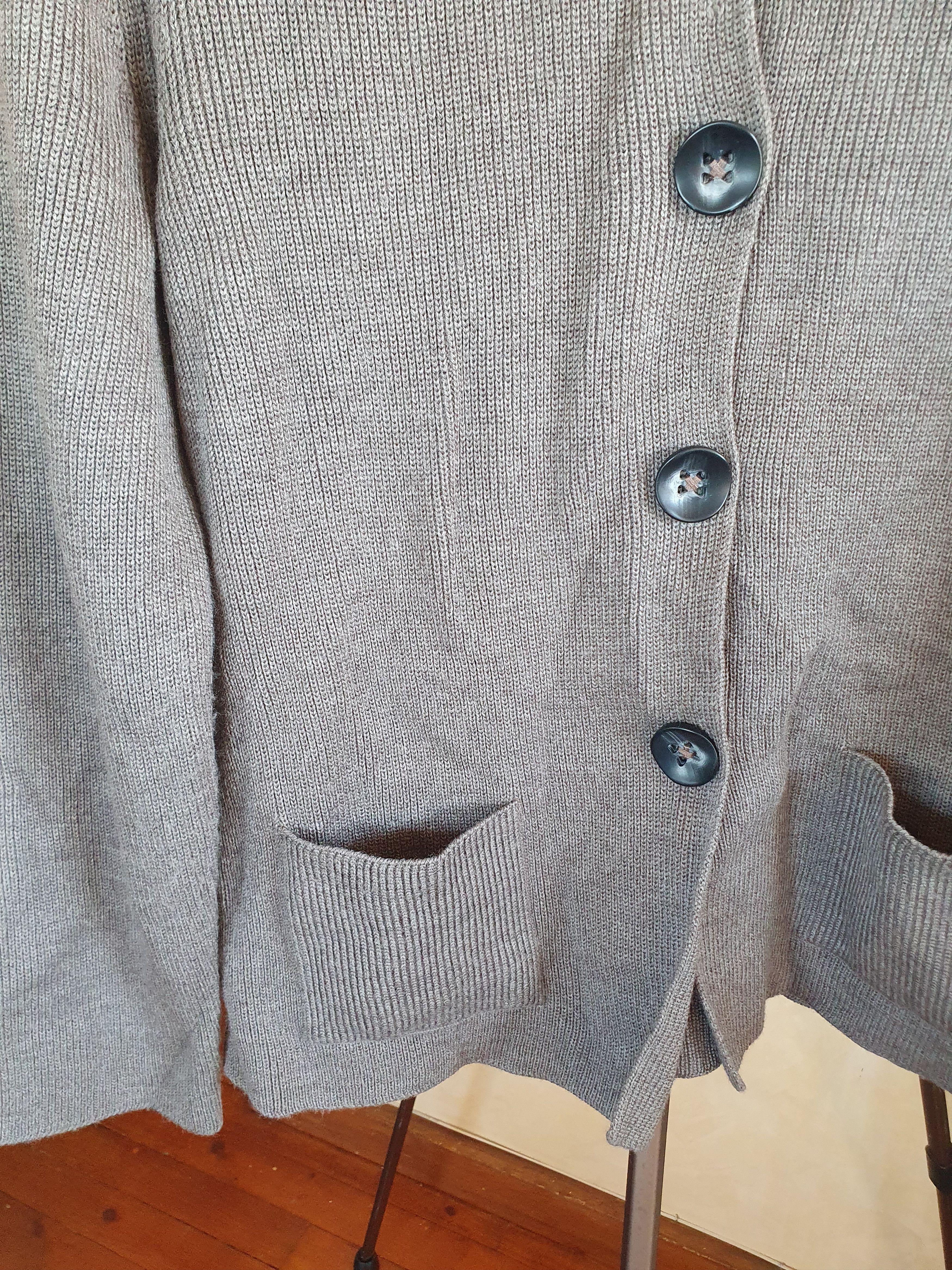 Saint James Saint James Women's Wool Cardigan Four Button sz 14 Size XL / US 12-14 / IT 48-50 - 7 Thumbnail