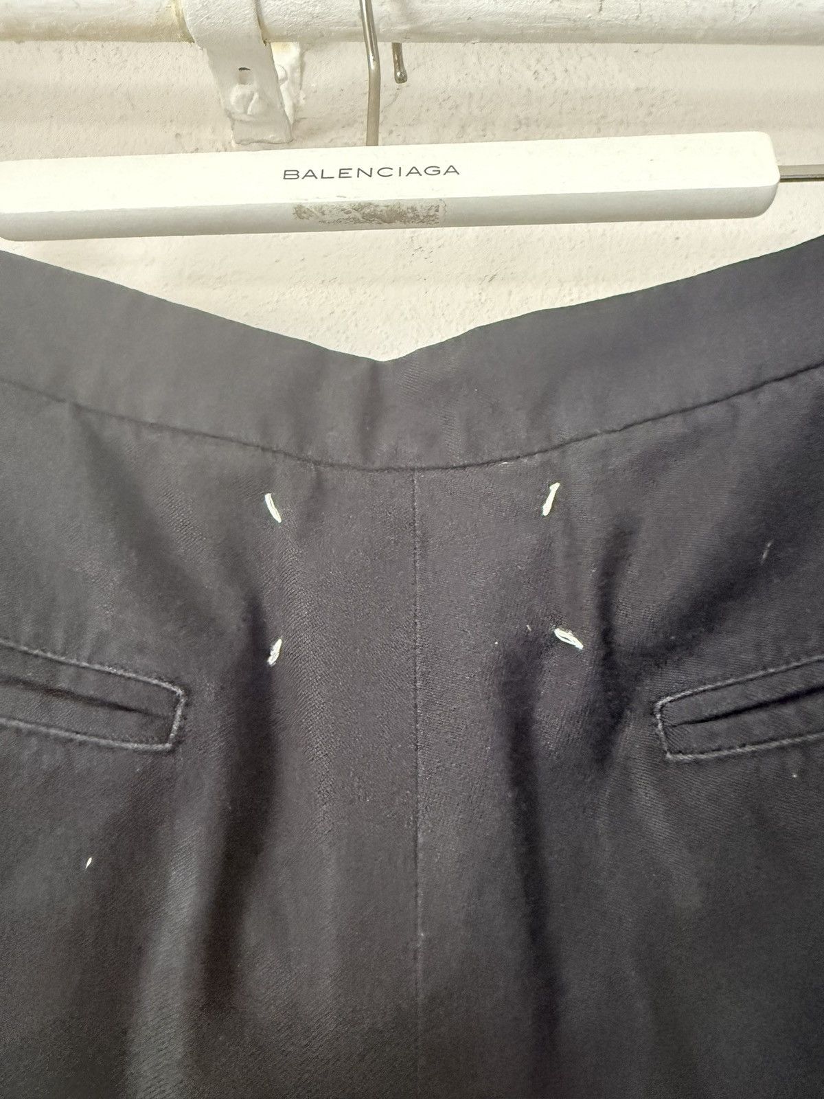 Maison Margiela Minimal Black Tailored Trousers with Drawstring Waist Size US 30 / EU 46 - 9 Thumbnail