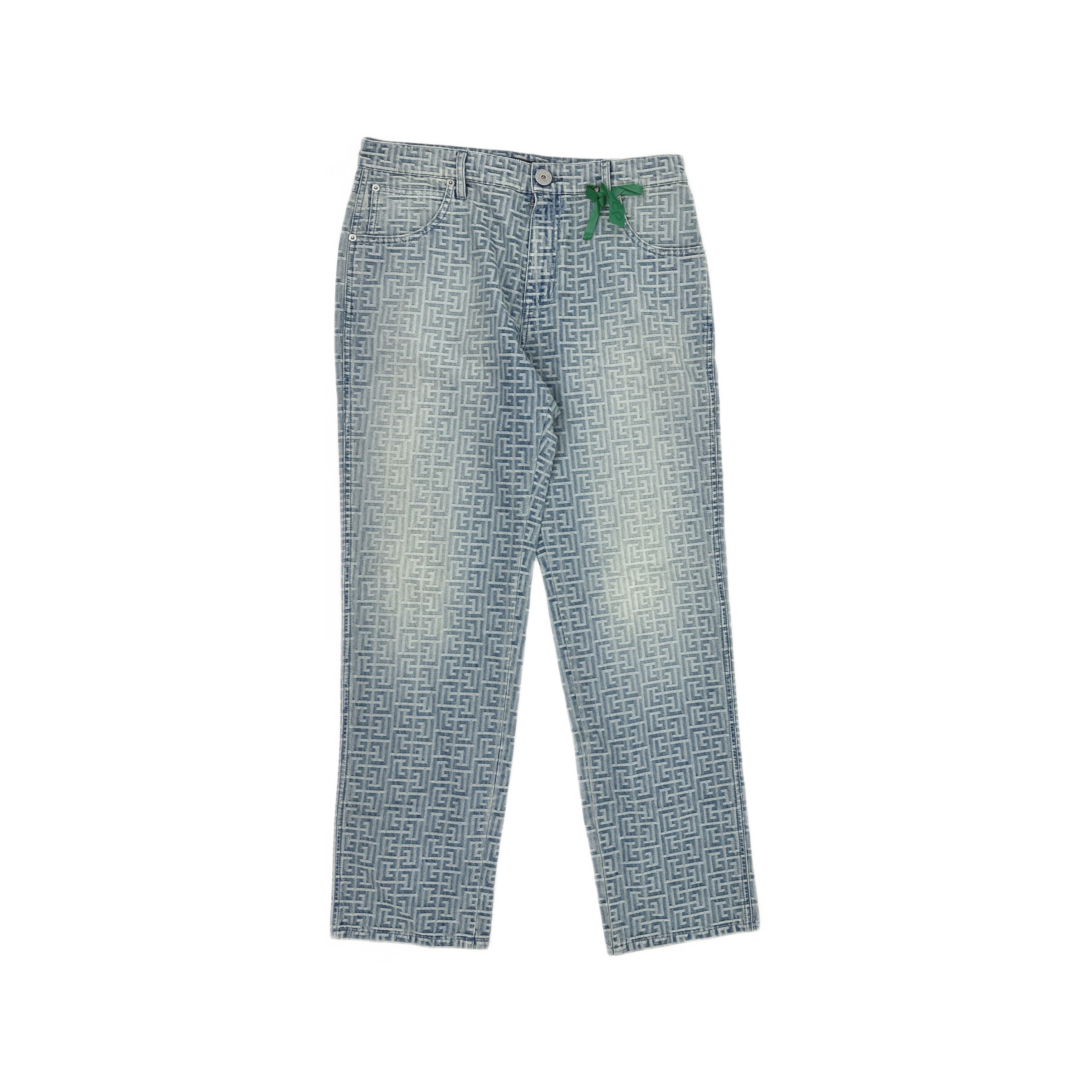 Balmain Balmain Monogram Jacquard Straight Jeans Size 32 Size US 32 / EU 48 - 1 Thumbnail