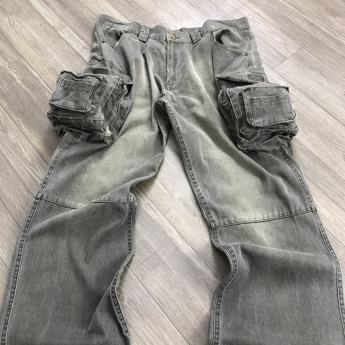 If Six Was Nine × Japanese Brand 2000's All Out Hysteric Glamour Style Bondage Flared Pants Size US 33 - 3 Thumbnail