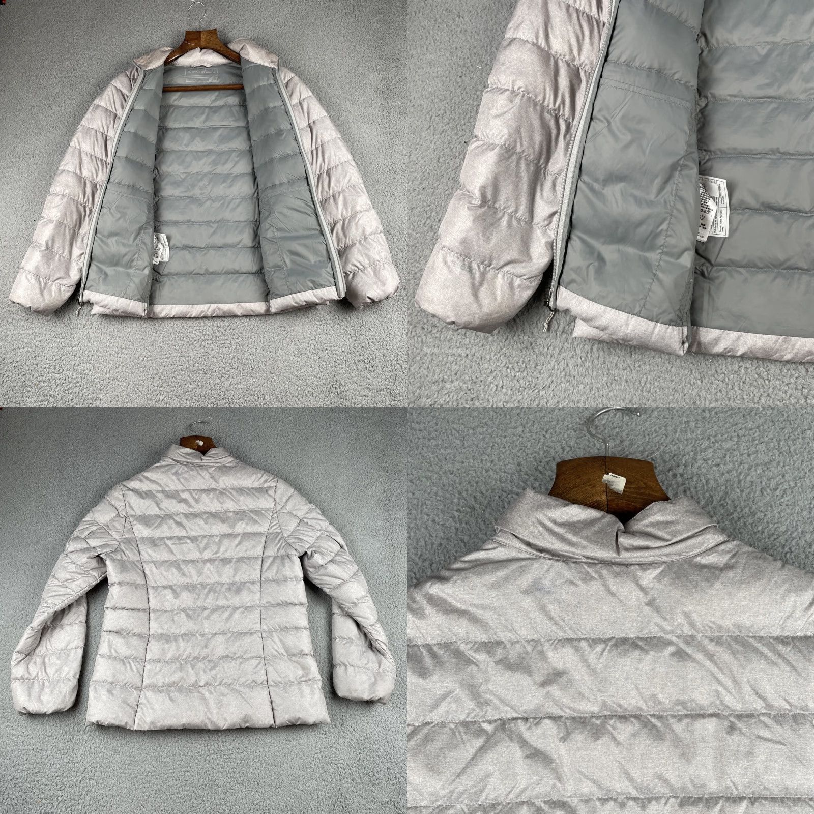 Eddie Bauer VINTAGE Eddie Bauer Puffer Jacket Iridescent Stone Gray EB650 Women’s Large Size L / US 10 / IT 46 - 9 Thumbnail