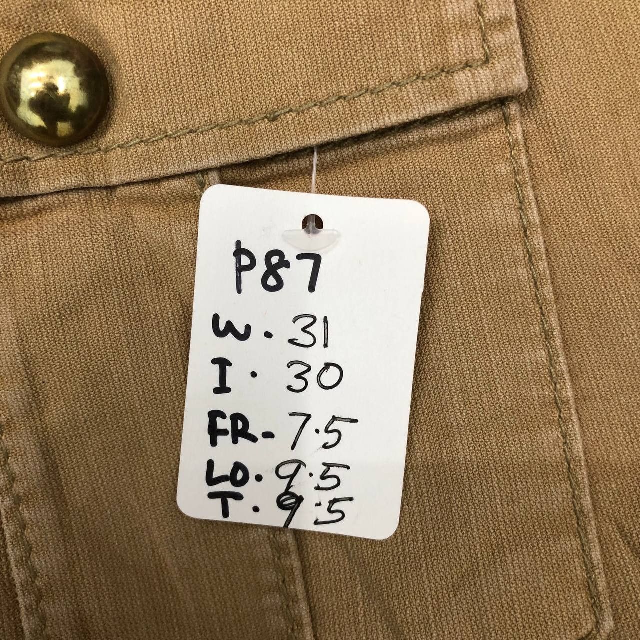 Japanese Brand P87 QUEEN'S LOW X WHITE LABEL FLARED CARGO PANTS Size US 31 - 11 Thumbnail