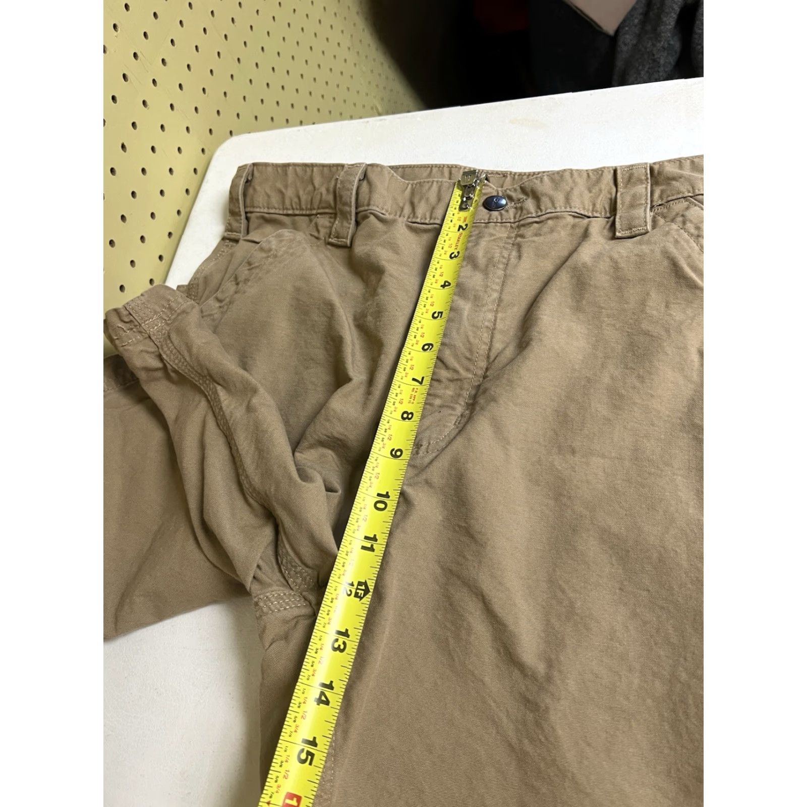 Carhartt Carhartt Mens Shorts Carpenter Workwear Tan 34 Original Fit Flat Front Cargo Pocket Regular Waist 34 Summer Spring Vintage No (if allowed) Size US 34 / EU 50 - 6 Thumbnail
