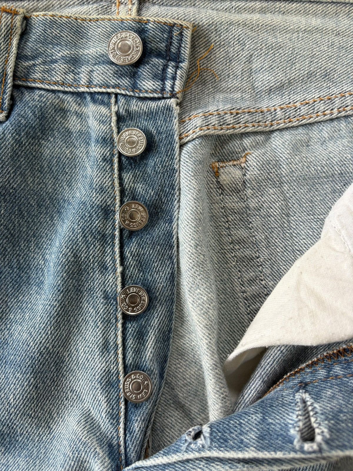 Levi's Vintage 80s Levis 501 Stonewashed Distressed Jeans Size US 30 / EU 46 - 8 Thumbnail
