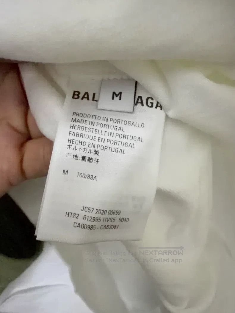 Balenciaga Balenciaga Logo Print Vintage Plain Wide Sleeve T-Shirt Size M / US 6-8 / IT 42-44 - 4 Thumbnail