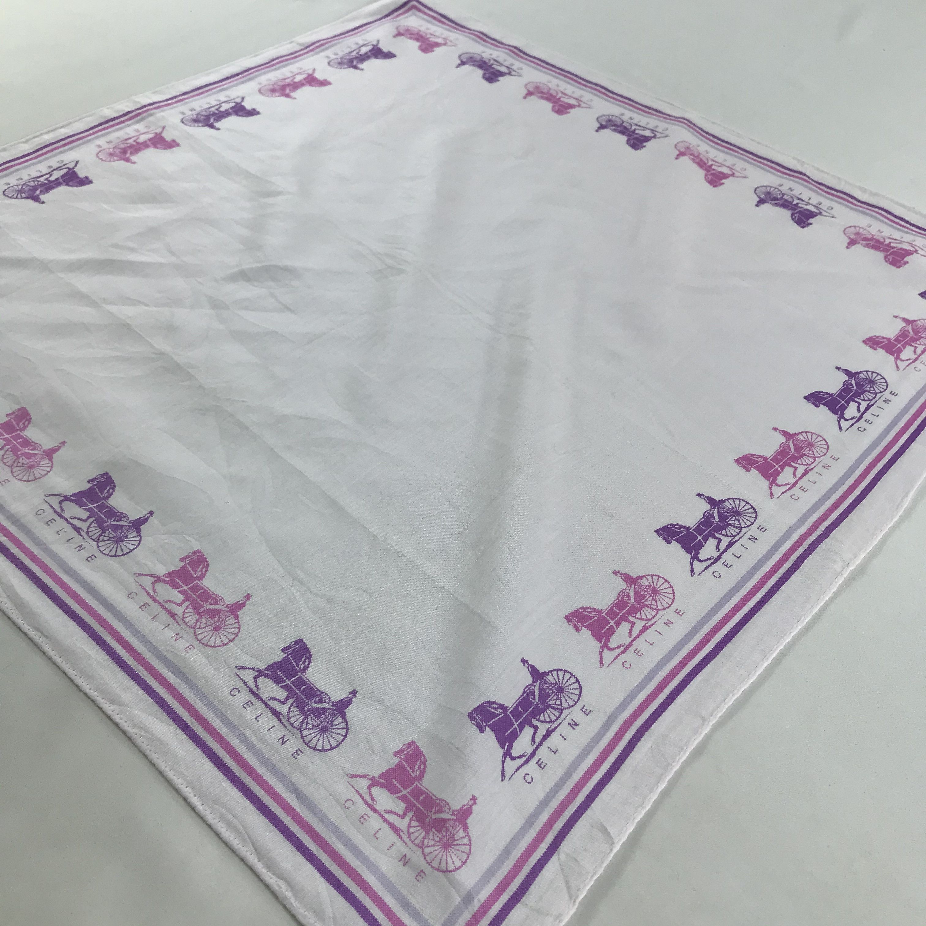 Celine × Vintage Celine Bandana / Handkerchief / Neckerchief - S1485 Size ONE SIZE - 2 Thumbnail