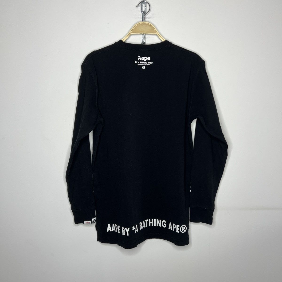 Aape Aape Long Sleeve Tee Tshirt Black Bathing Ape Size US M / EU 48-50 / 2 - 7 Thumbnail