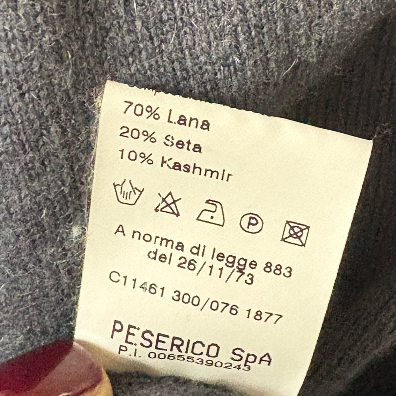 James Perse Preloved-Peserico-Made in Italy-Cashmere sweater cardigan Size S / US 4 / IT 40 - 6 Thumbnail