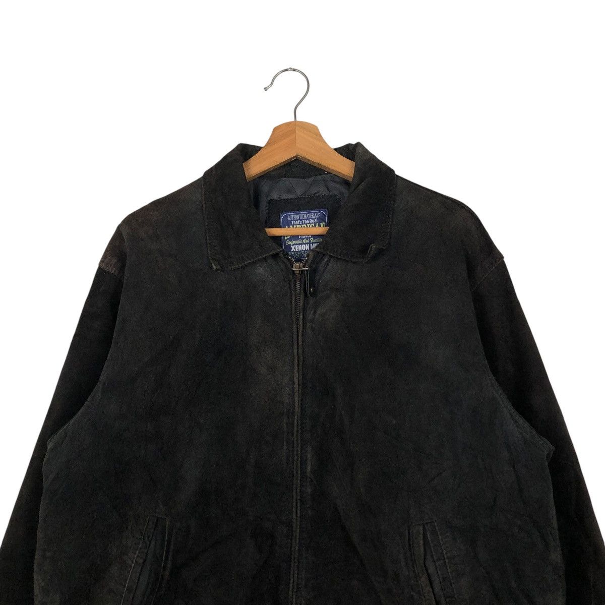 Japanese Brand 🔥VINTAGE GENUINE LEATHER JACKET XENON MEN ISSEY MIYAKE Size US L / EU 52-54 / 3 - 5 Thumbnail