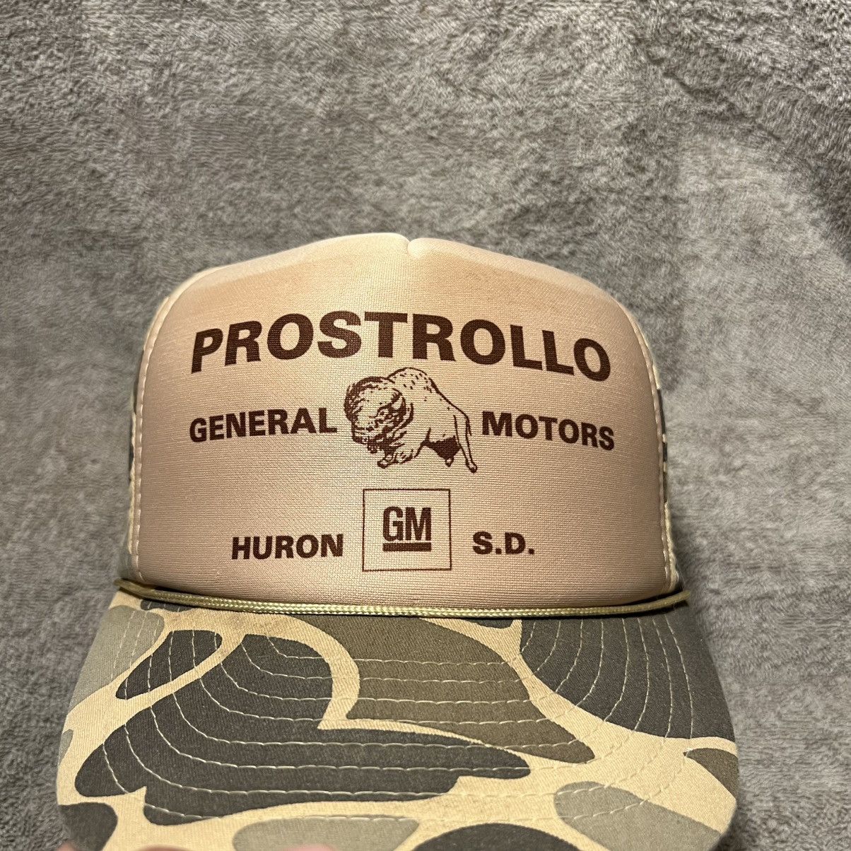 Vintage Vintage 80s GMC General Motor Camo Mesh Trucker Hat Snapback Size ONE SIZE - 4 Thumbnail