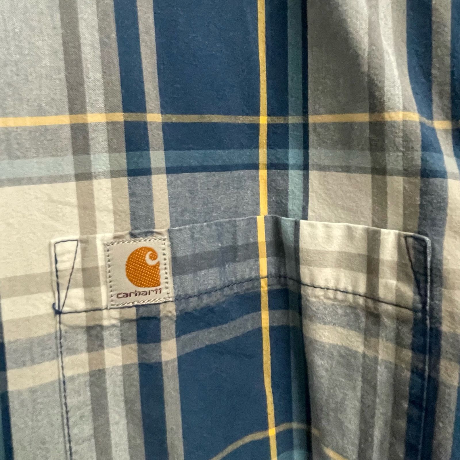 Carhartt Carhartt Medium Short Sleeve Plaid Button Down Shirt Relaxed Size US M / EU 48-50 / 2 - 2 Thumbnail