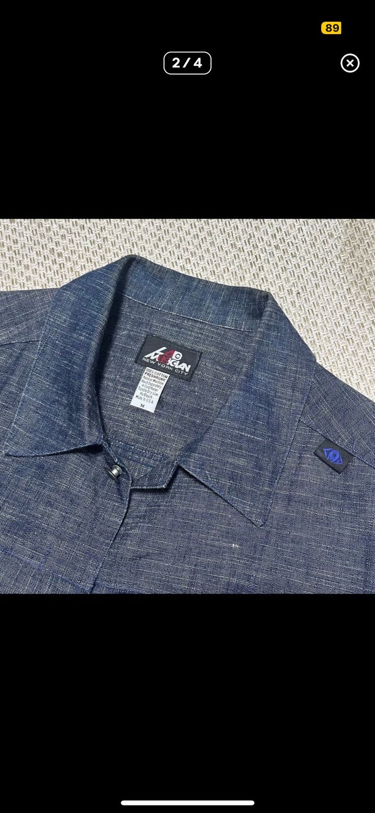 Lad Musician 90-00s lad musician shrunk denim jacket Size US M / EU 48-50 / 2 - 2 Thumbnail