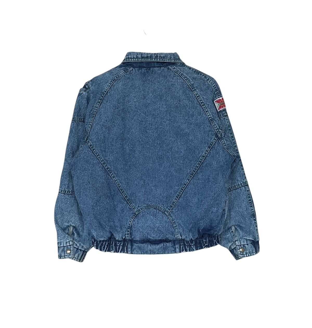Vintage Vintage Brand Bobson Bomber Denim Jacket 1990s Size US L / EU 52-54 / 3 - 2 Thumbnail