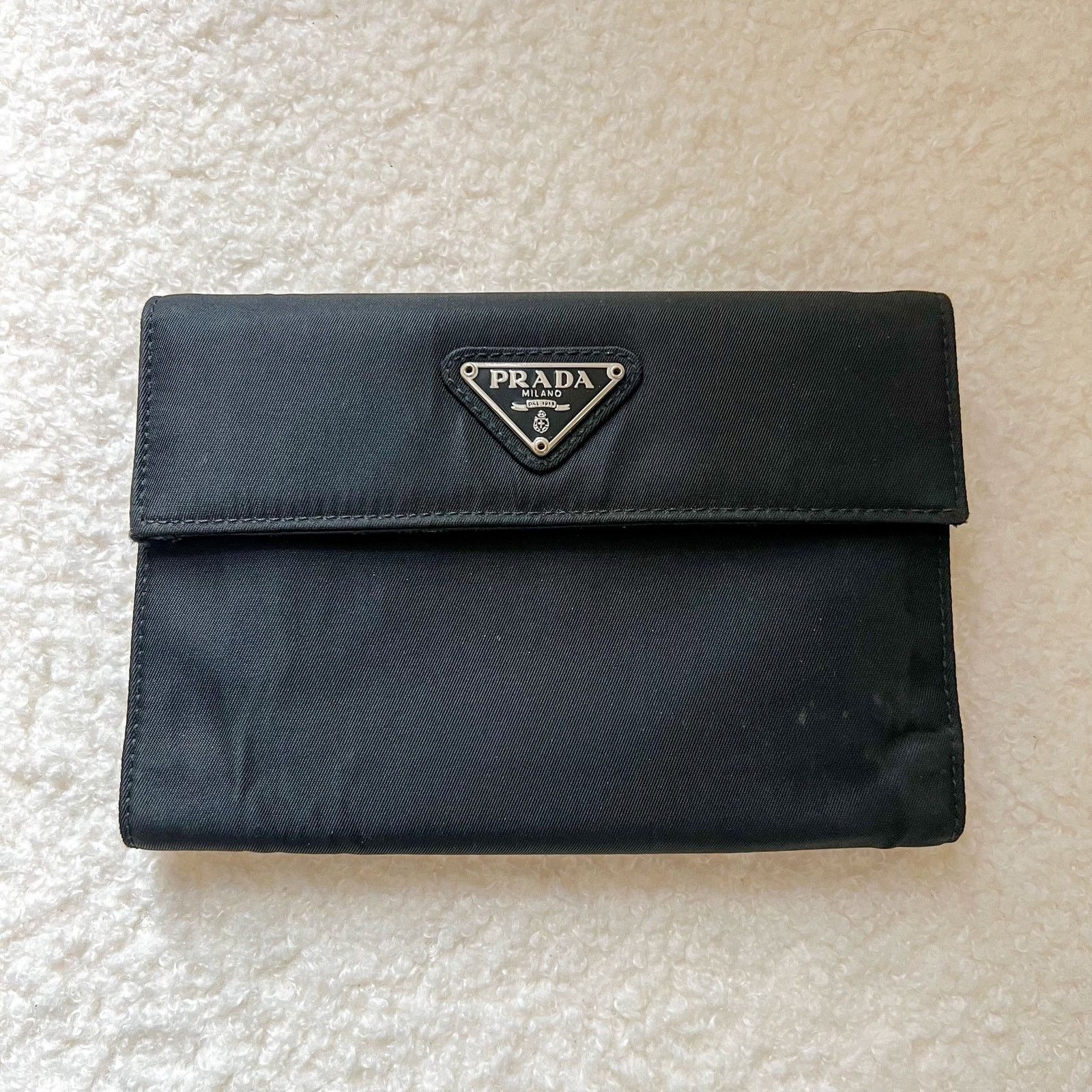 Prada PRADA Trifold Black Nylon and Leather Wallet Size ONE SIZE - 1 Thumbnail