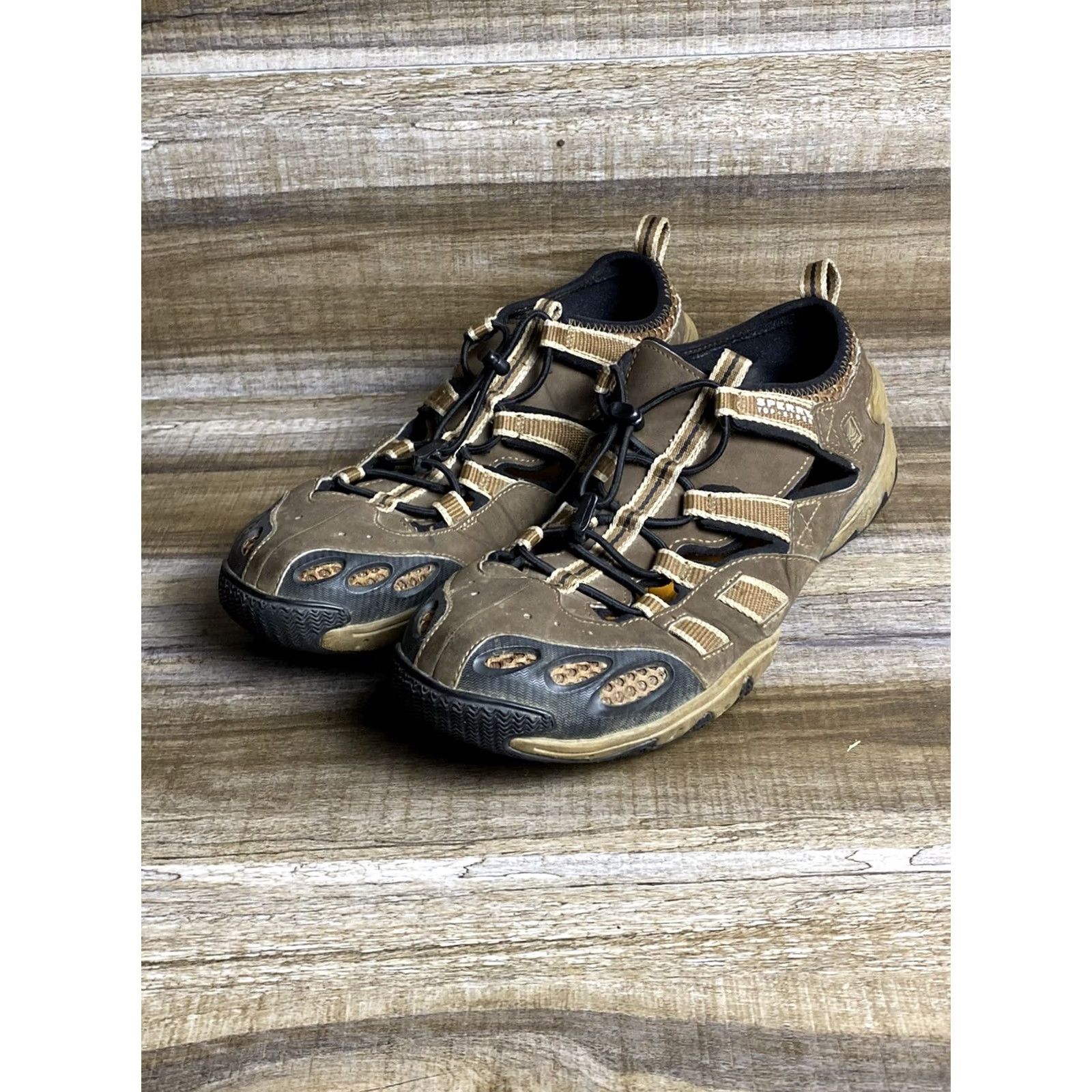 Sperry SPERRY Mens Boat Water Shoes Brown Barefoot Slip-on Size 10 M SON-R Top Sider Size US M / EU 48-50 / 2 - 2 Thumbnail