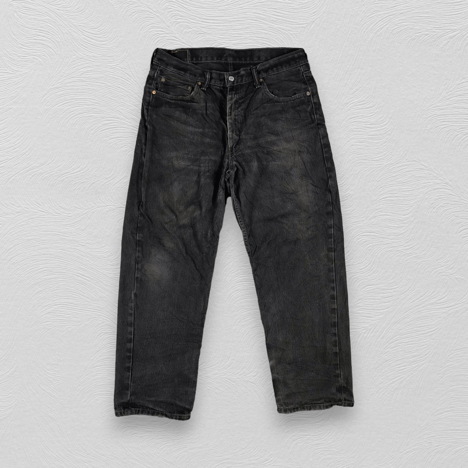 Levi's Vintage Levis 505 Jeans Faded Black Denim KJ1394 Size US 36 / EU 52 - 1 Thumbnail